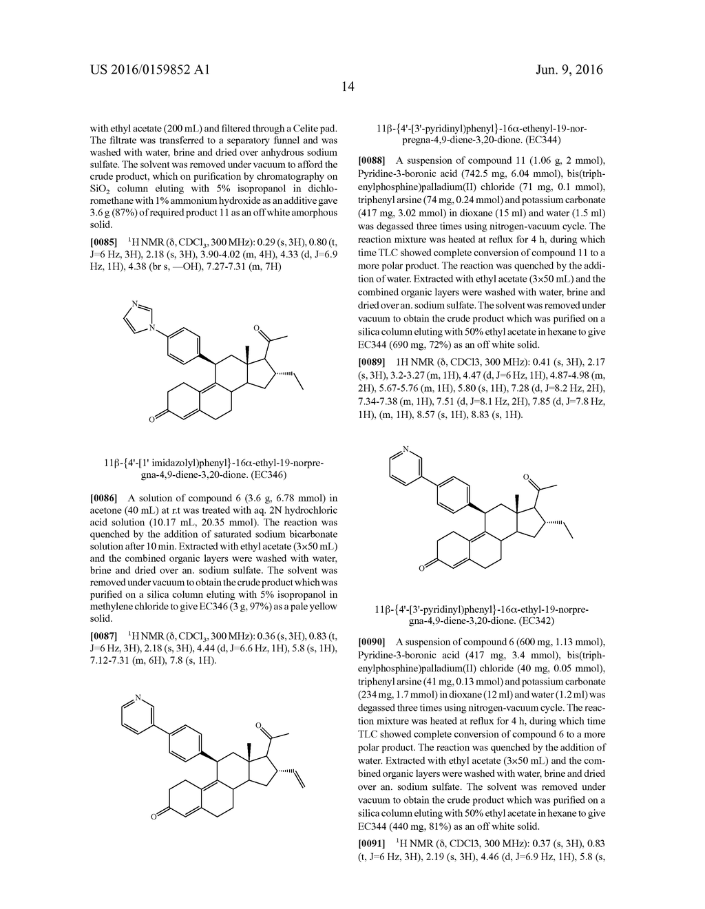 COMBINATION OF ESTROGENS PLUS ANTIPROGESTINS WITH SIGNIFICANT PARTIAL     AGONISTIC EFFECT AS AN EFFECTIVE TREATMENT OF MENOPAUSAL SYMPTOMS AND FOR     PREVENTION OF THE OCCURRENCE OF BREAST CANCER - diagram, schematic, and image 25