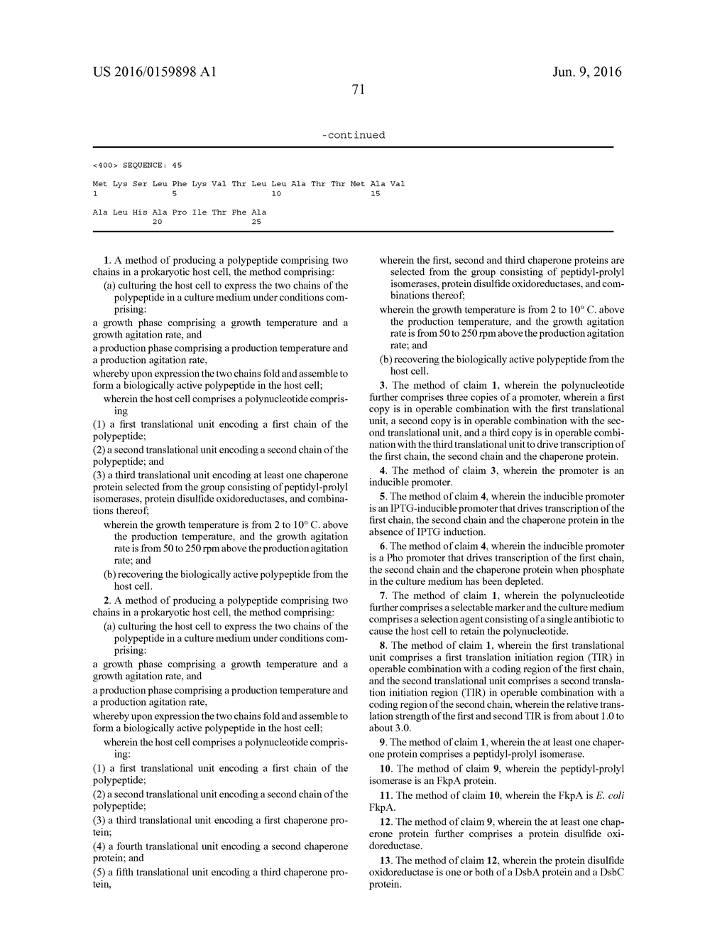 METHODS OF PRODUCING TWO CHAIN PROTEINS IN BACTERIA - diagram, schematic, and image 121