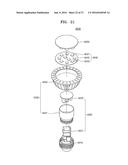 CHEMICAL VAPOR DEPOSITION APPARATUS AND METHOD OF MANUFACTURING     LIGHT-EMITTING DIODE DEVICE USING THE SAME diagram and image