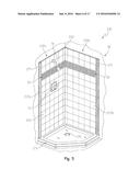 MOLDED WALL UNIT INCLUDING A CORNER BRACKET diagram and image