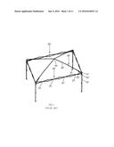 AWNING MOUNTING RACK, THE AWNING AND AN AWNING TOP OF THE AWNING MOUNTING     RACK diagram and image