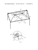 AWNING MOUNTING RACK, THE AWNING AND AN AWNING TOP OF THE AWNING MOUNTING     RACK diagram and image