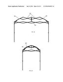 AWNING MOUNTING RACK, THE AWNING AND AN AWNING TOP OF THE AWNING MOUNTING     RACK diagram and image