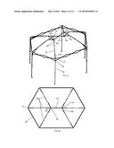 AWNING MOUNTING RACK, THE AWNING AND AN AWNING TOP OF THE AWNING MOUNTING     RACK diagram and image