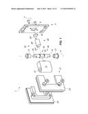 HINGE FOR THE CONTROLLED ROTATABLE MOVEMENT OF A DOOR, IN  PARTICULAR A     GLASS DOOR diagram and image