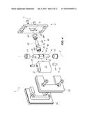 HINGE FOR THE CONTROLLED ROTATABLE MOVEMENT OF A DOOR, IN  PARTICULAR A     GLASS DOOR diagram and image