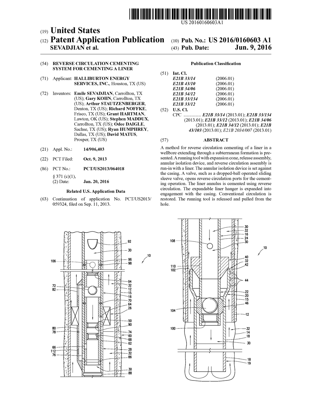 REVERSE CIRCULATION CEMENTING SYSTEM FOR CEMENTING A LINER - diagram, schematic, and image 01