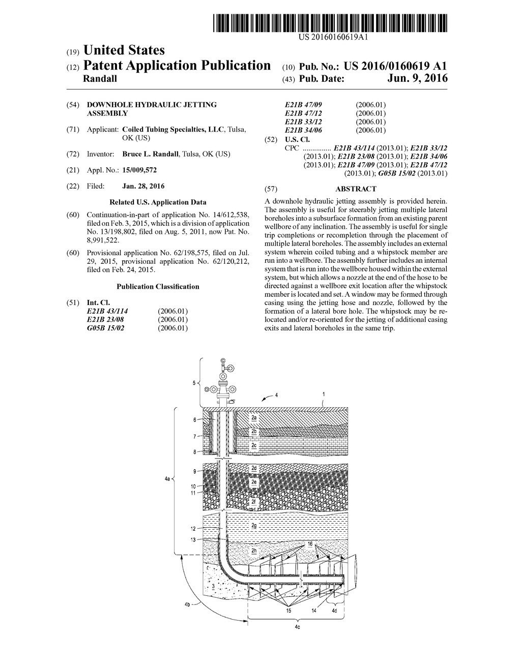 Downhole Hydraulic Jetting Assembly - diagram, schematic, and image 01