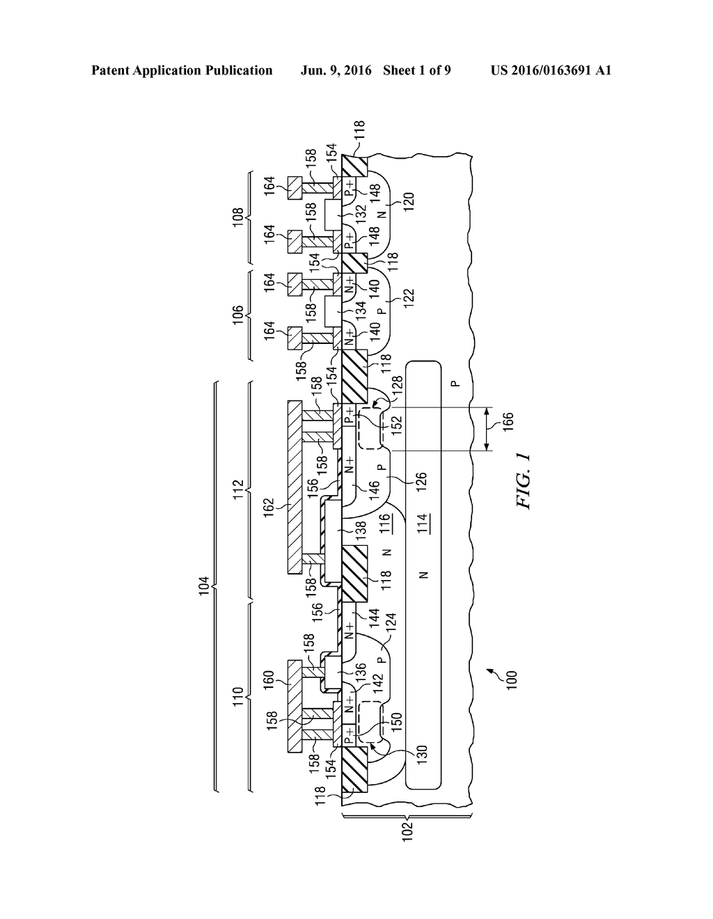 ESD PROTECTION DEVICE WITH IMPROVED BIPOLAR GAIN USING CUTOUT IN THE BODY     WELL - diagram, schematic, and image 02