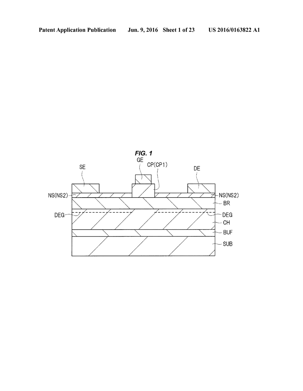 SEMICONDUCTOR DEVICE AND METHOD OF MAKING INCLUDING CAP LAYER AND NITRIDE     SEMICONDUCTOR LAYER - diagram, schematic, and image 02