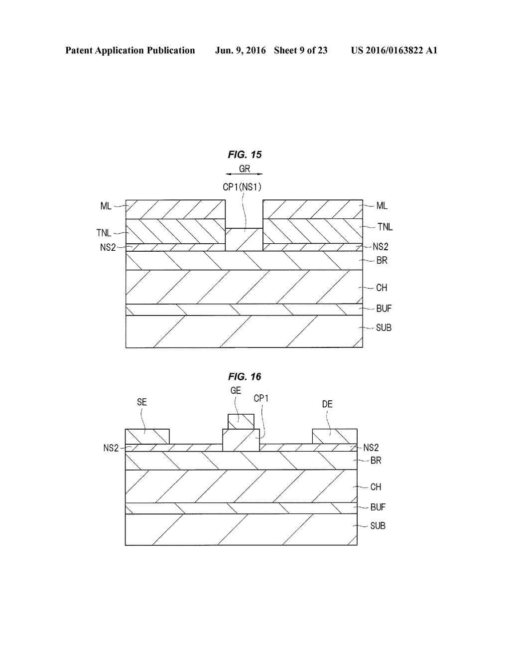 SEMICONDUCTOR DEVICE AND METHOD OF MAKING INCLUDING CAP LAYER AND NITRIDE     SEMICONDUCTOR LAYER - diagram, schematic, and image 10