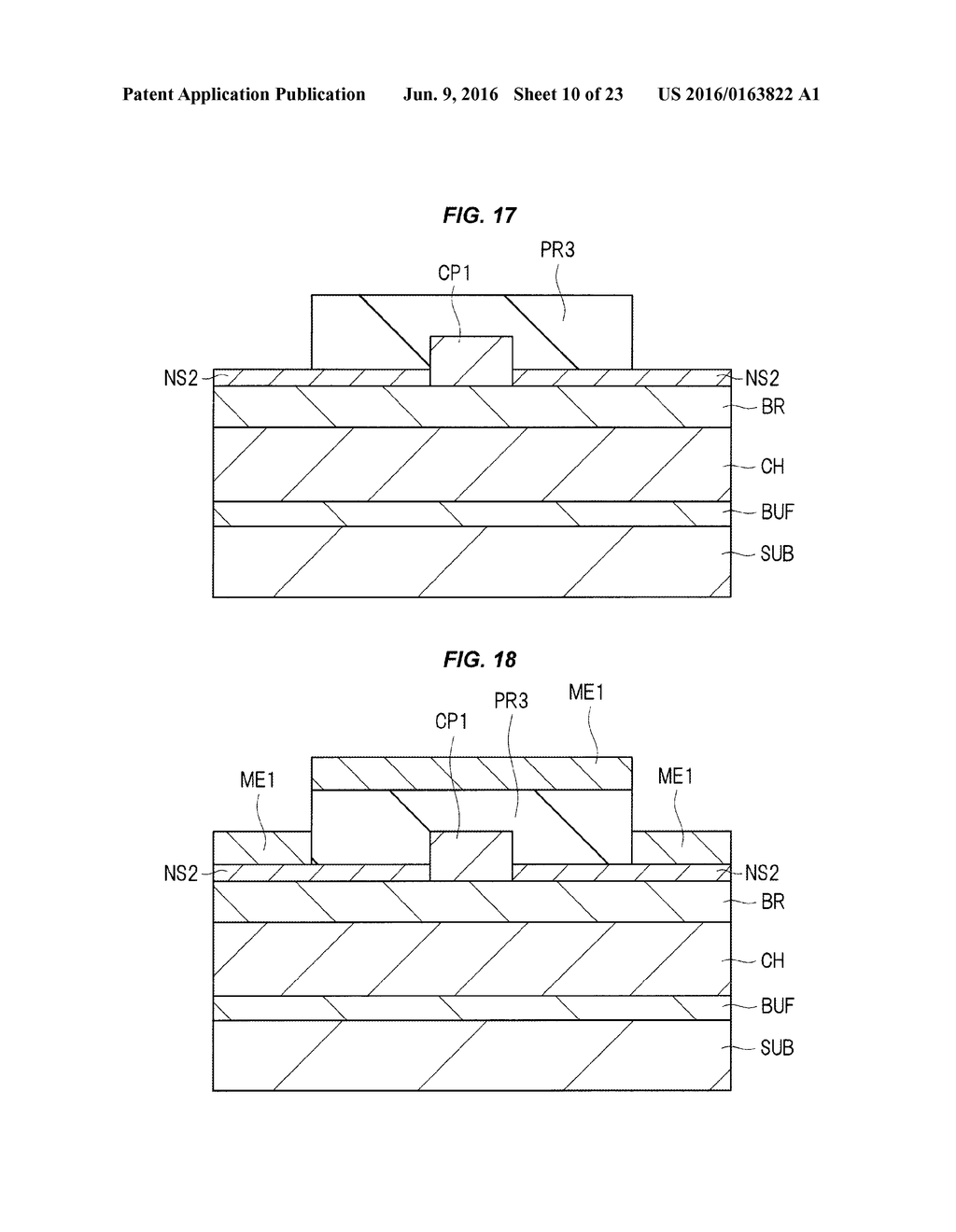 SEMICONDUCTOR DEVICE AND METHOD OF MAKING INCLUDING CAP LAYER AND NITRIDE     SEMICONDUCTOR LAYER - diagram, schematic, and image 11