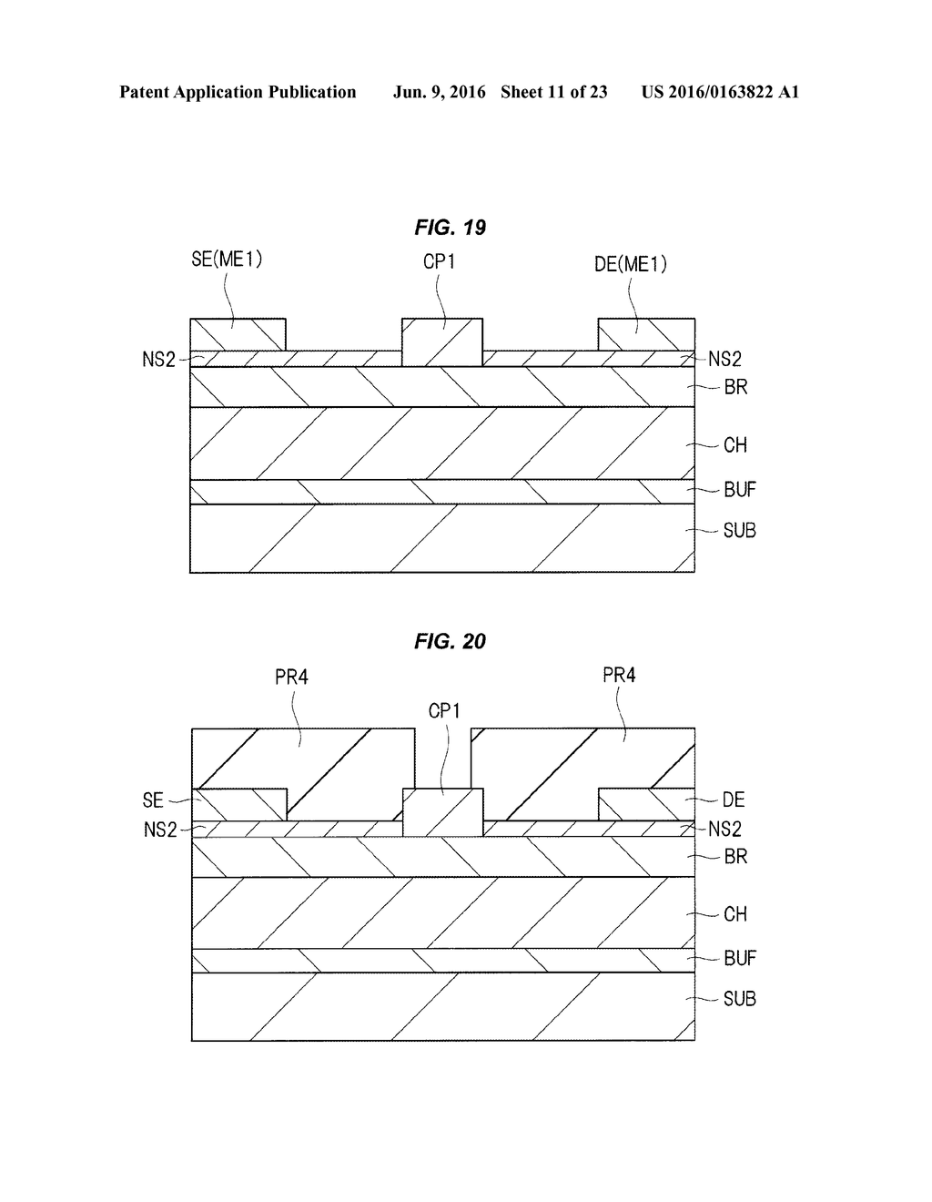 SEMICONDUCTOR DEVICE AND METHOD OF MAKING INCLUDING CAP LAYER AND NITRIDE     SEMICONDUCTOR LAYER - diagram, schematic, and image 12