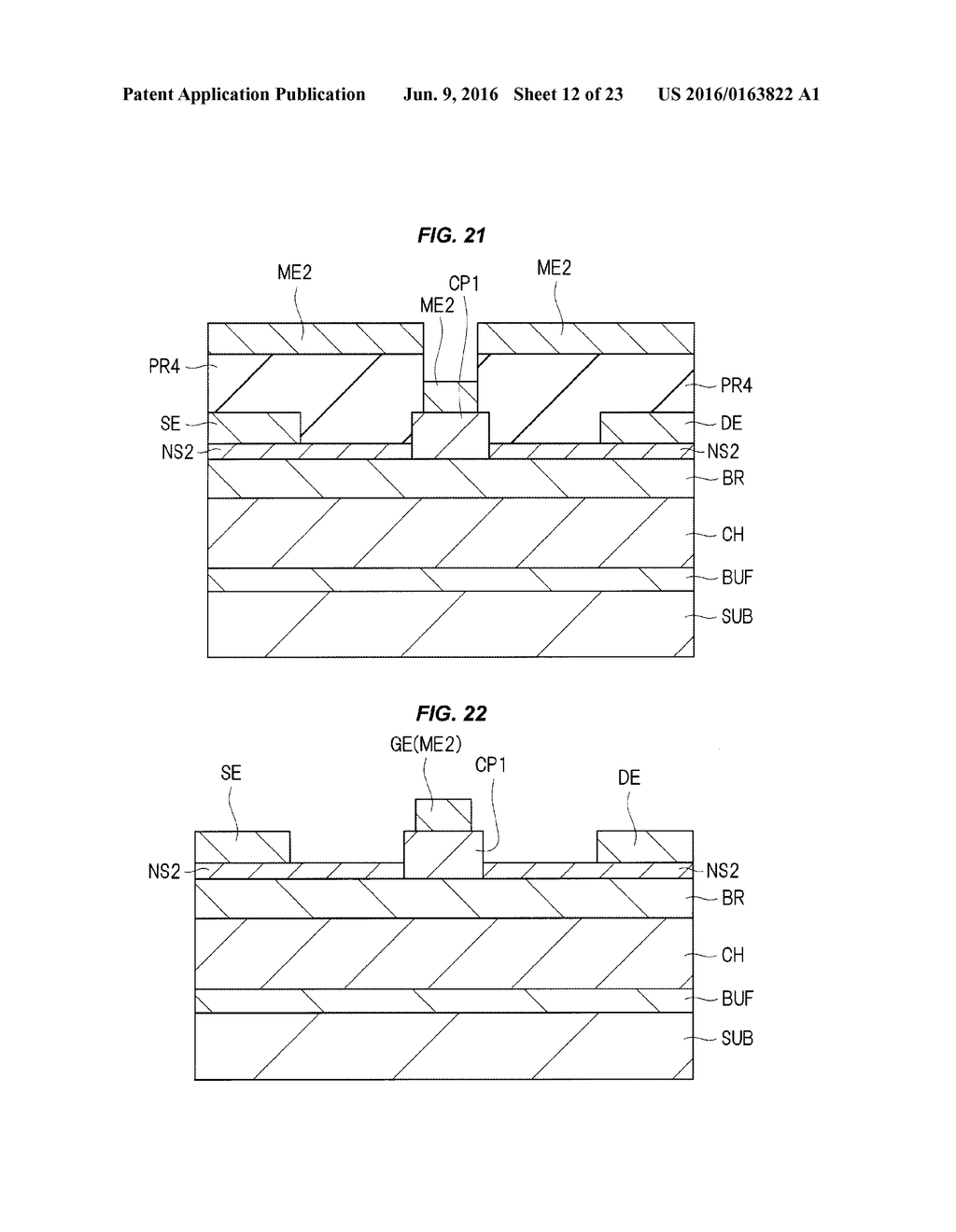 SEMICONDUCTOR DEVICE AND METHOD OF MAKING INCLUDING CAP LAYER AND NITRIDE     SEMICONDUCTOR LAYER - diagram, schematic, and image 13