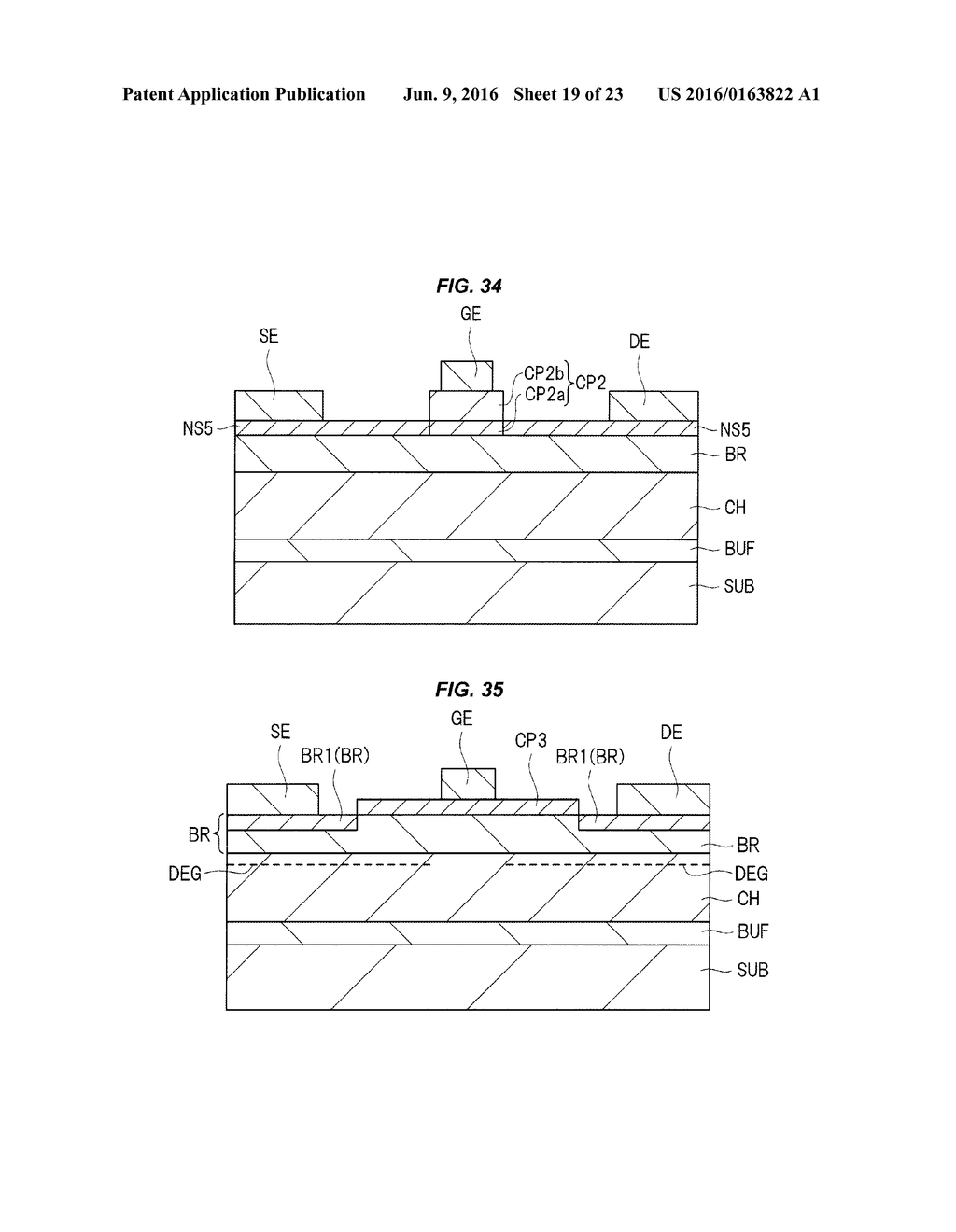 SEMICONDUCTOR DEVICE AND METHOD OF MAKING INCLUDING CAP LAYER AND NITRIDE     SEMICONDUCTOR LAYER - diagram, schematic, and image 20