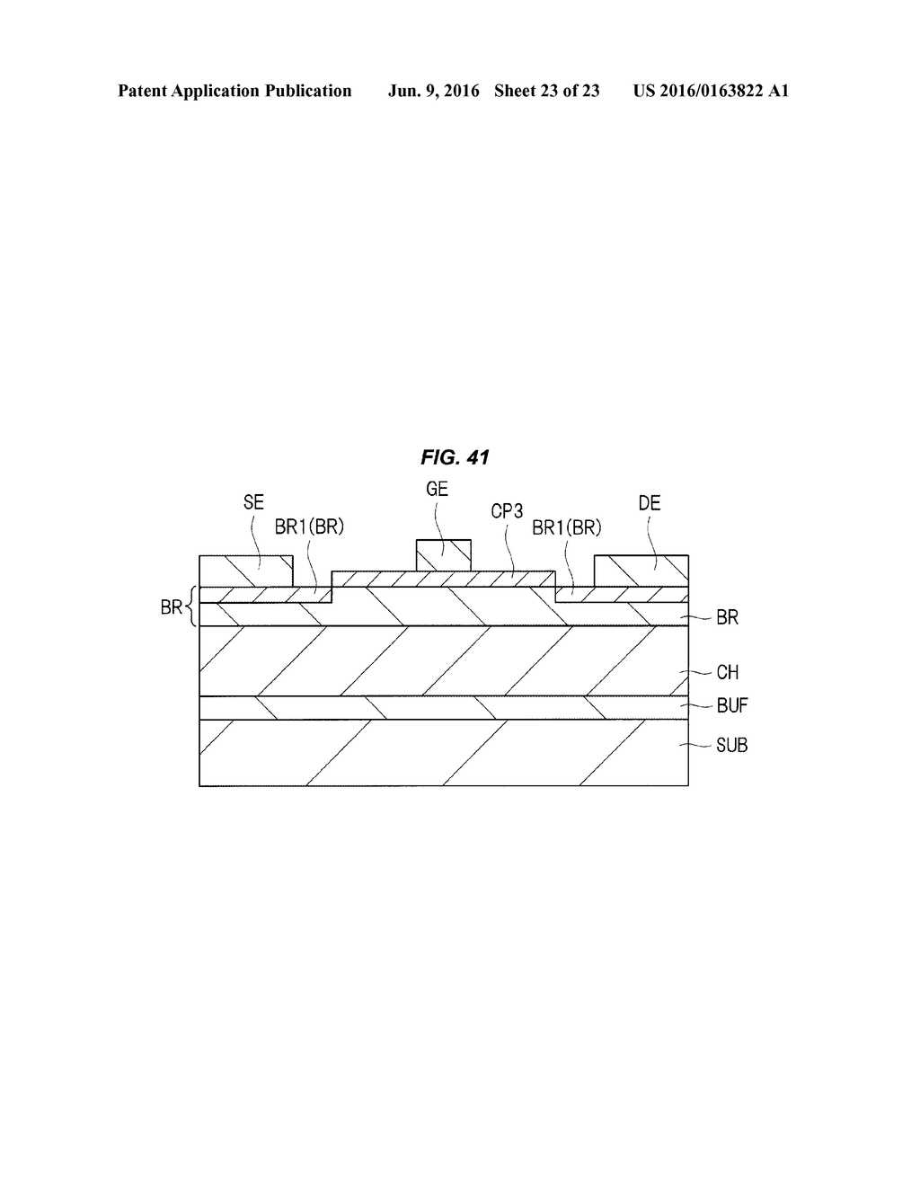 SEMICONDUCTOR DEVICE AND METHOD OF MAKING INCLUDING CAP LAYER AND NITRIDE     SEMICONDUCTOR LAYER - diagram, schematic, and image 24