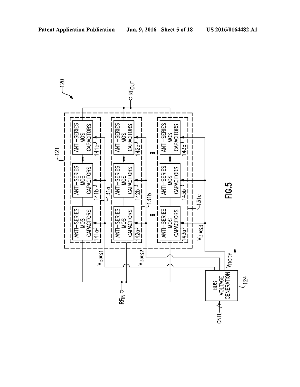 APPARATUS AND METHODS FOR HIGH VOLTAGE VARIABLE CAPACITOR ARRAYS WITH     DRIFT PROTECTION RESISTORS - diagram, schematic, and image 06