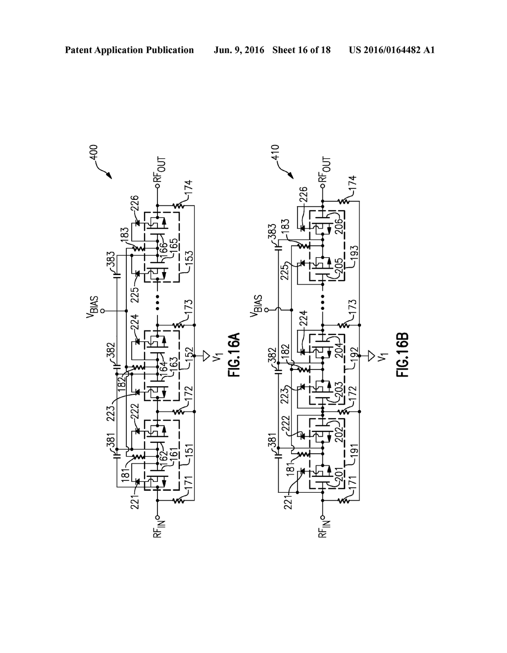 APPARATUS AND METHODS FOR HIGH VOLTAGE VARIABLE CAPACITOR ARRAYS WITH     DRIFT PROTECTION RESISTORS - diagram, schematic, and image 17