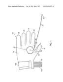 UTILITY GLOVE WITH INTEGRATED MEASURING DEVICE diagram and image