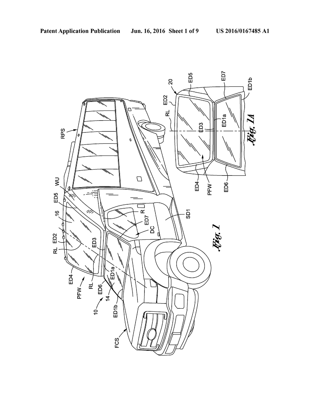 Bus with a panoramic front window - diagram, schematic, and image 02