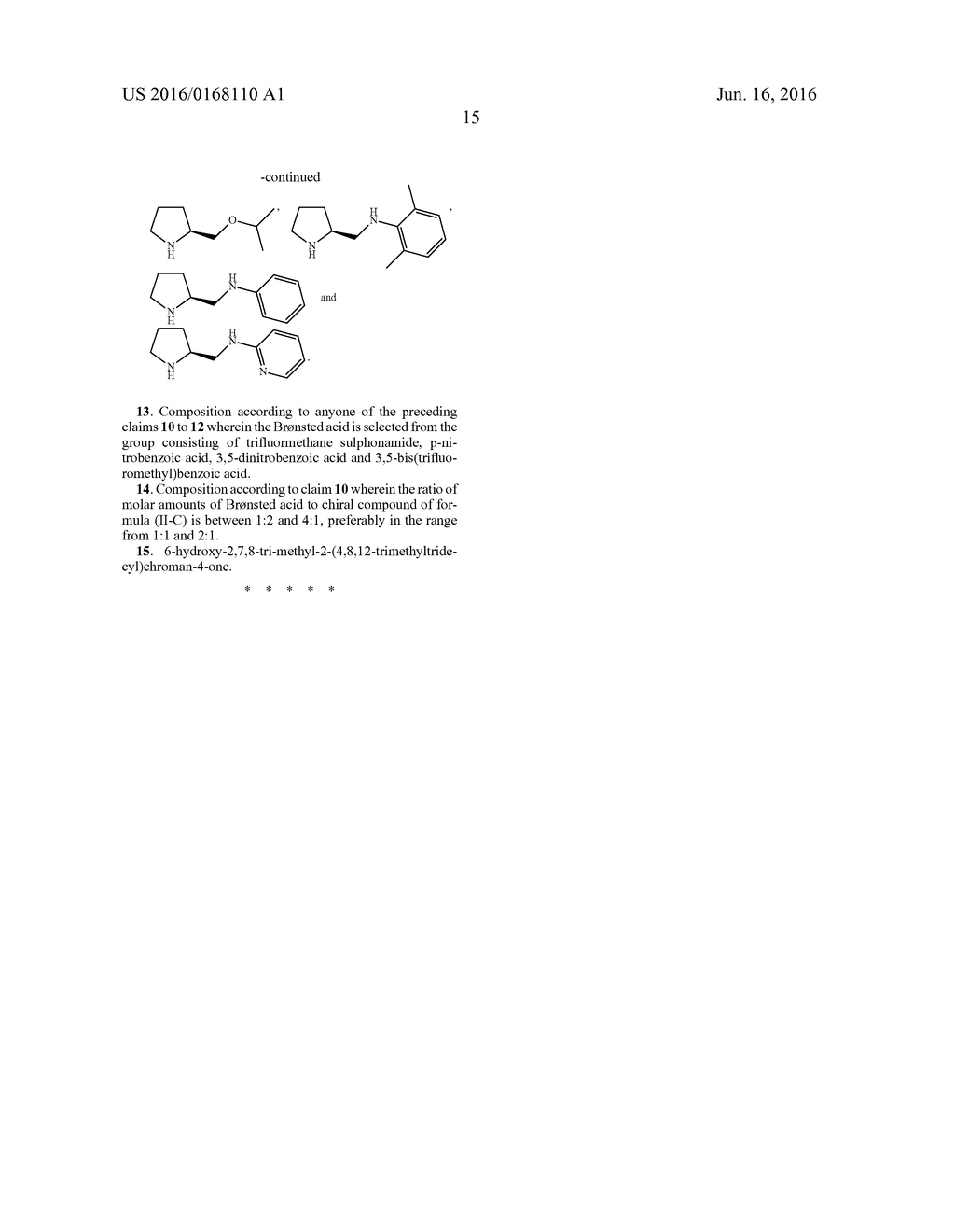 FORMATION OF CHIRAL 4-CHROMANONES USING CHIRAL PYRROLIDINES IN THE     PRESENCE OF ACIDS - diagram, schematic, and image 16