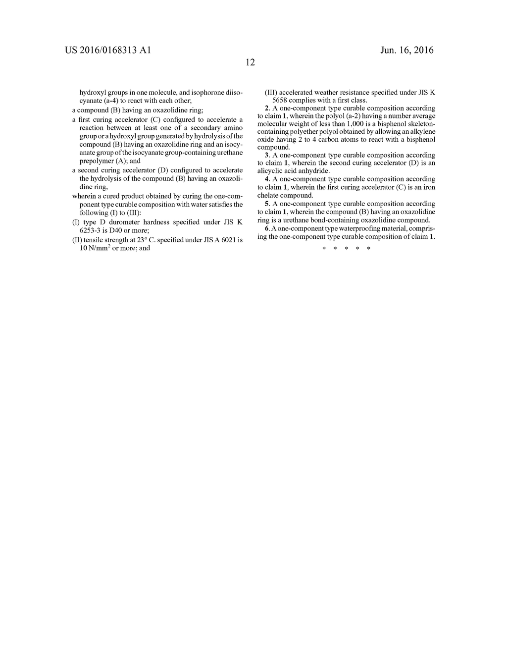 ONE-COMPONENT TYPE CURABLE COMPOSITION AND ONE-COMPONENT TYPE     WATERPROOFING MATERIAL - diagram, schematic, and image 13