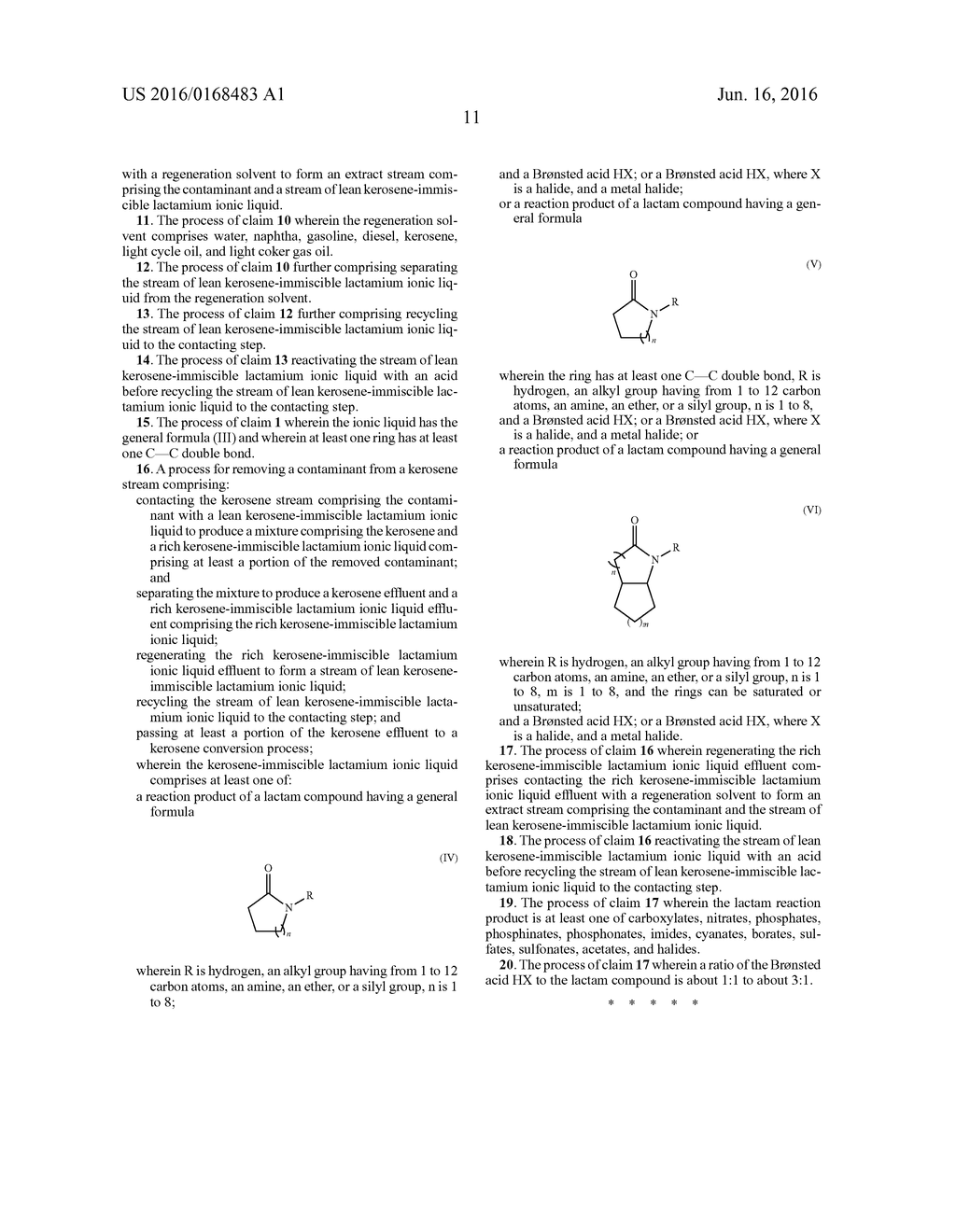 CONTAMINANT REMOVAL FROM KEROSENE STREAMS WITH LACTAMIUM BASED IONIC     LIQUIDS - diagram, schematic, and image 15