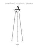 Telescoping Tripod for Smartphones and Portable Media Players diagram and image