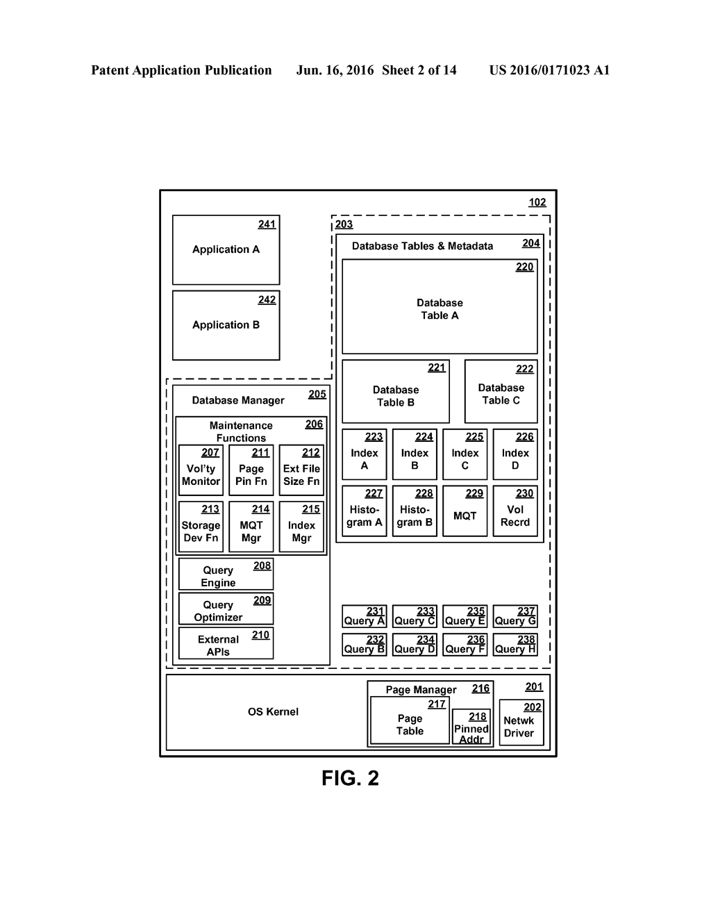 Preferentially Retaining Memory Pages Using a Volatile Database Table     Attribute - diagram, schematic, and image 03