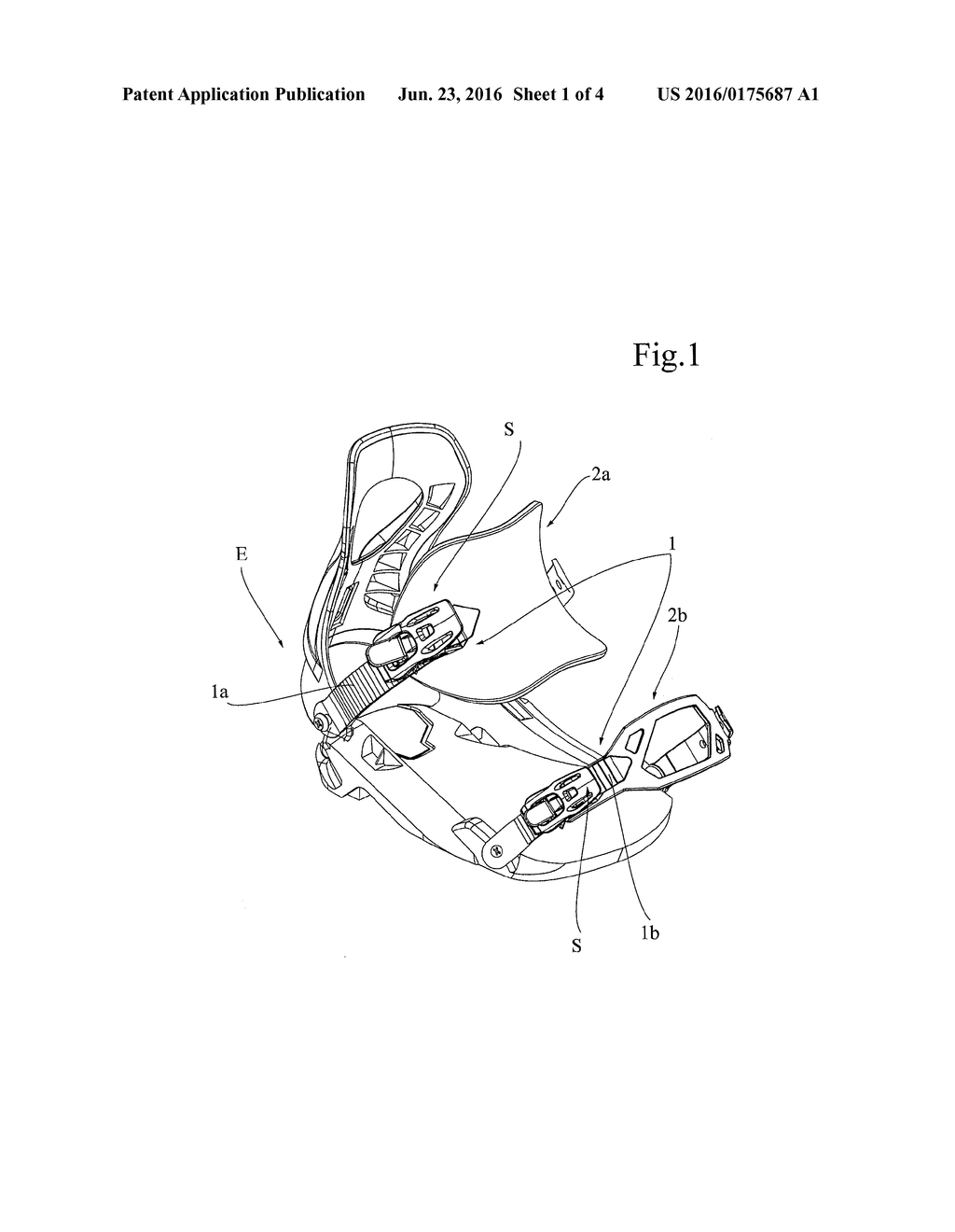 Device for Retaining a Shoe on a Gliding Board - diagram, schematic, and image 02