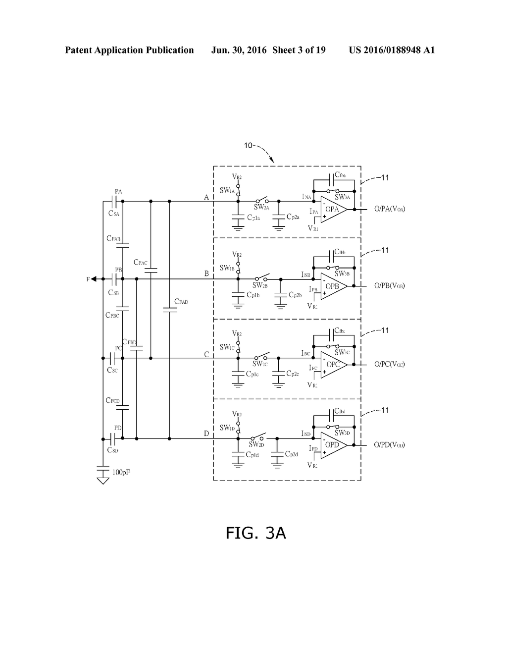 Sensing method and circuit of fingerprint sensor - diagram, schematic, and image 04