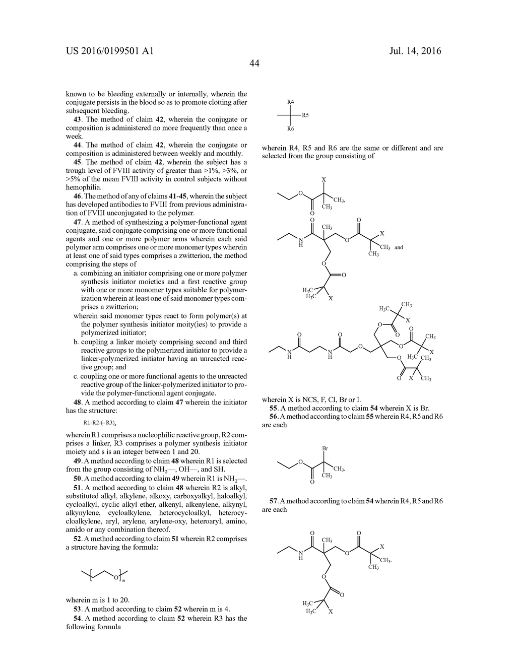 FACTOR VIII ZWITTERIONIC POLYMER CONJUGATES - diagram, schematic, and image 47