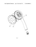 Water Outlet Structure for Generating Candle Flame Shaped Water and A     Shower Head Mounting the Same diagram and image