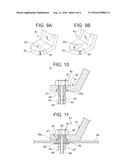 PART FITTED WITH FASTENING MEMBER, AND METHOD OF ATTACHING THE SAME diagram and image