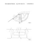 Automotive rearview mirror support-post-mounted glare shield diagram and image