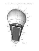 LED LAMP WITH FUSIBLE METAL HEAT MANAGEMENT ELEMENTS diagram and image