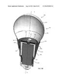 LED LAMP WITH FUSIBLE METAL HEAT MANAGEMENT ELEMENTS diagram and image