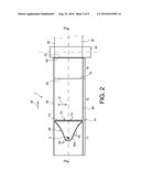 INSTALLATION AND METHOD WITH IMPROVED PERFORMANCE FOR FORMING A COMPACT     FILM OF PARTICLES ON THE SURFACE OF A CARRIER FLUID diagram and image