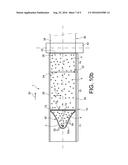 INSTALLATION AND METHOD WITH IMPROVED PERFORMANCE FOR FORMING A COMPACT     FILM OF PARTICLES ON THE SURFACE OF A CARRIER FLUID diagram and image