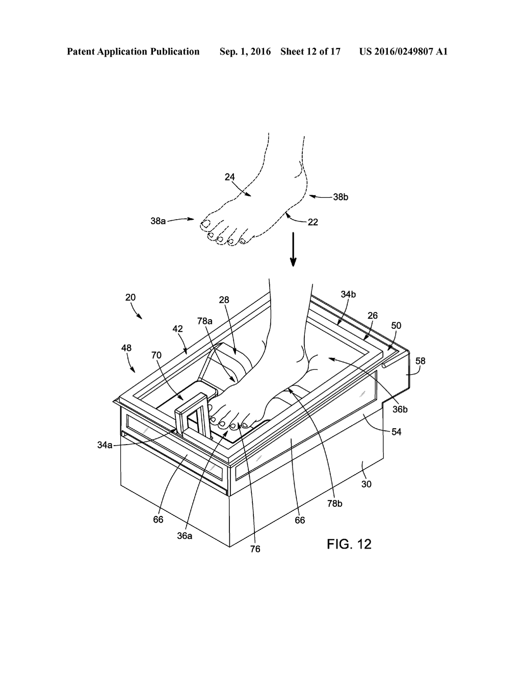 THREE-DIMENSIONAL PLANTAR IMAGING APPARATUS AND MEMBRANE ASSEMBLY FOR USE     IN THE SAME - diagram, schematic, and image 13