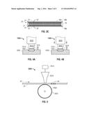 BUTTRESS RELEASE FROM SURGICAL STAPLER BY KNIFE PUSHING diagram and image