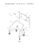 CANTILEVER ORGANIZATIONAL RACK SYSTEM FOR SUPPORTING SURGICAL     INSTRUMENTATION diagram and image