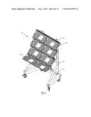 CANTILEVER ORGANIZATIONAL RACK SYSTEM FOR SUPPORTING SURGICAL     INSTRUMENTATION diagram and image