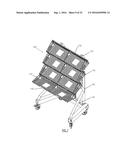 CANTILEVER ORGANIZATIONAL RACK SYSTEM FOR SUPPORTING SURGICAL     INSTRUMENTATION diagram and image