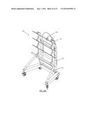 CANTILEVER ORGANIZATIONAL RACK SYSTEM FOR SUPPORTING SURGICAL     INSTRUMENTATION diagram and image