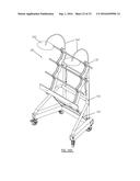 CANTILEVER ORGANIZATIONAL RACK SYSTEM FOR SUPPORTING SURGICAL     INSTRUMENTATION diagram and image