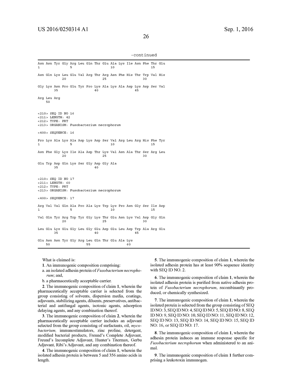 COMPOSITIONS AND METHODS FOR DETECTING, TREATING, AND PROTECTING AGAINST     FUSOBACTERIUM INFECTION - diagram, schematic, and image 47