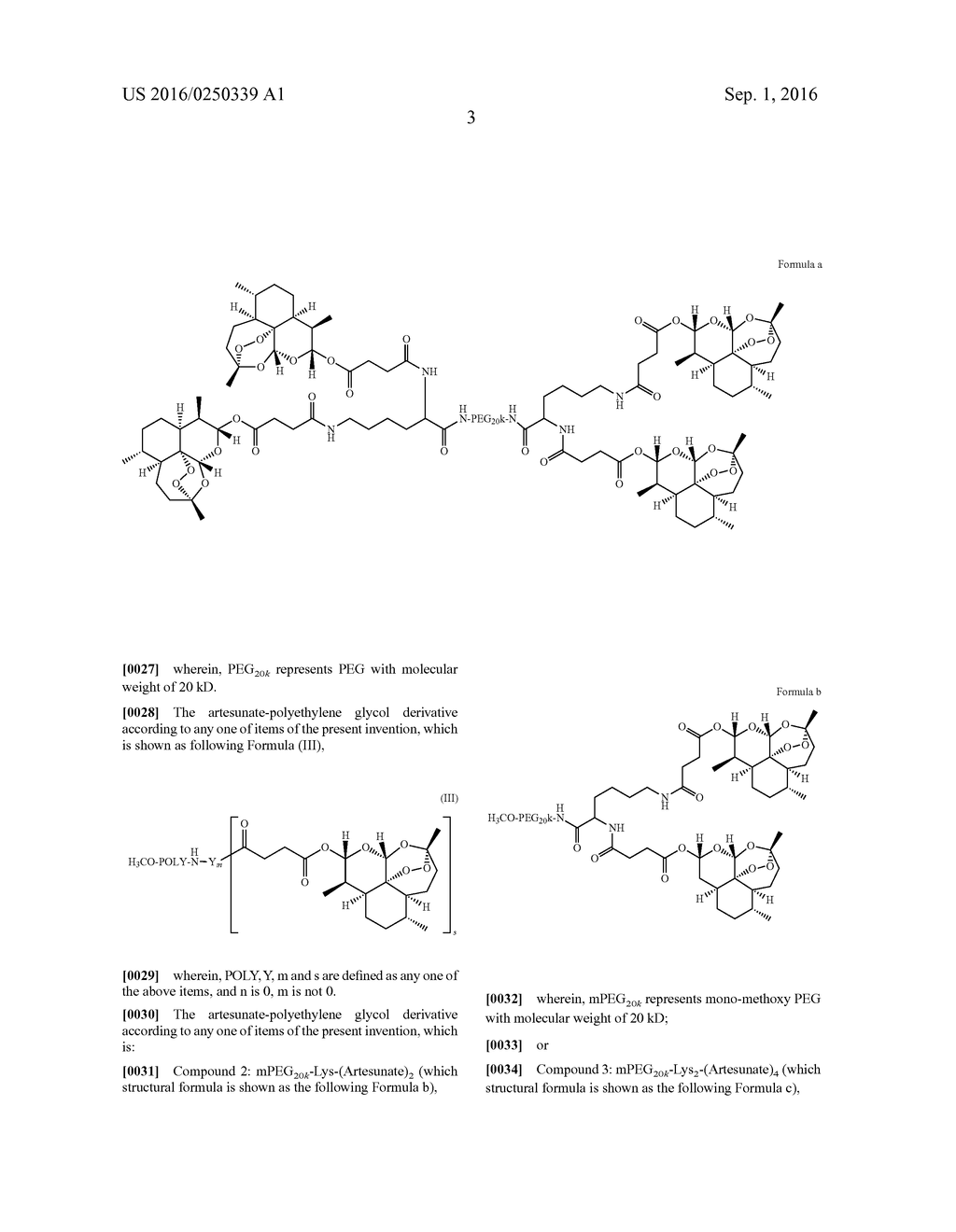 Pegylated Artesunate Derivative, Pharmaceutical Composition and Use     Thereof - diagram, schematic, and image 06