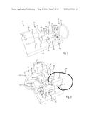 INJECTION DEVICE FOR DELIVERY OF A LIQUID MEDICAMENT WITH MEDICAMENT     CONTAINER DISPLACEMENT diagram and image