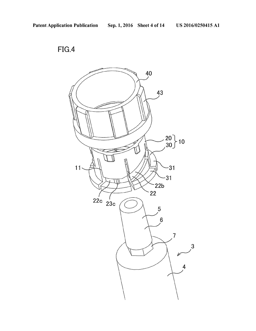 CONNECTOR FOR FLUID, AND SYRINGE - diagram, schematic, and image 05